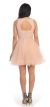 Floral Bust Babydoll Short Tulle Homecoming Party Dress back in Blush